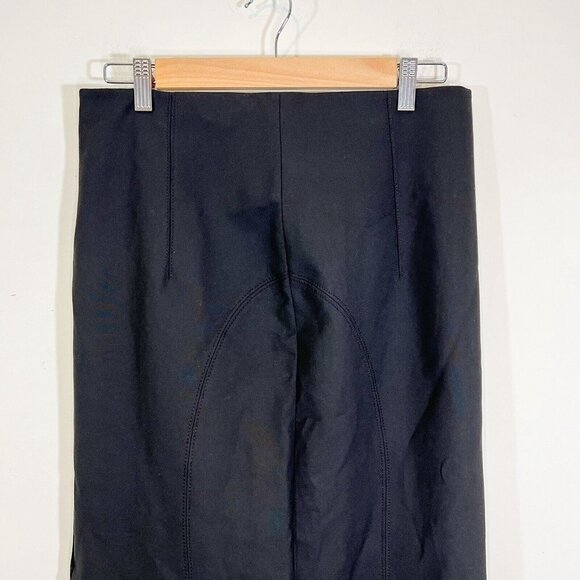 ZARA Pencil Skirt Size M Black Back Zipper Closure High Rise Midi Size Medium - Picture 5 of 8